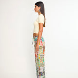 COLY - Wide-leg tie-front trousers with hem detail