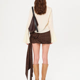 BOWLIE - Mini skirt with a side-bow detail