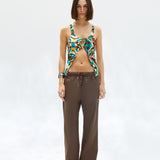 NEDI - Bead-embellished drawstring pants