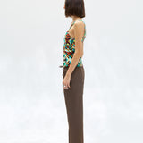 LOLE - Cut-out kaleidoscope knit tank top