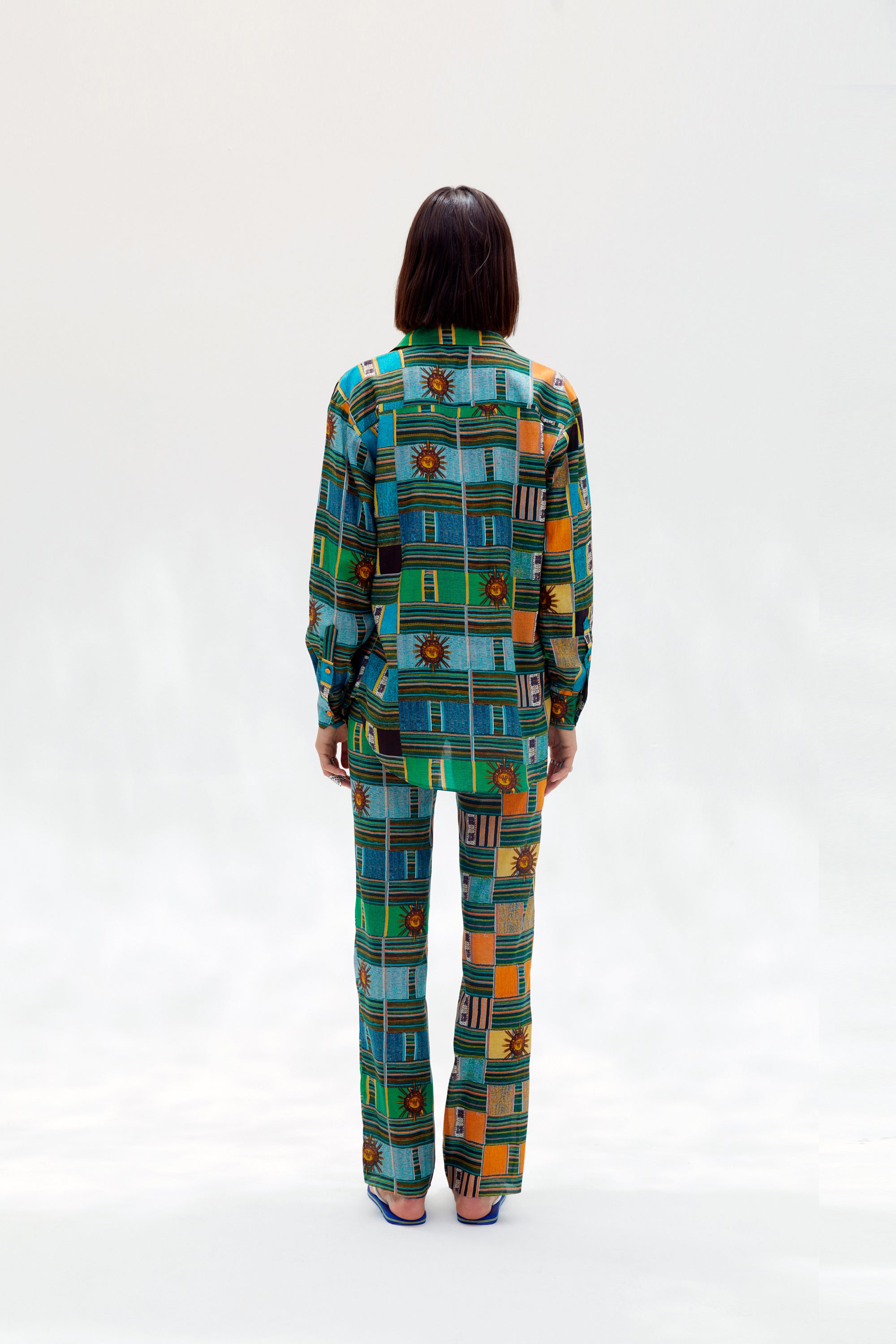 LAYN - Printed button-down shirt