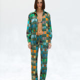 LAYN - Printed button-down shirt