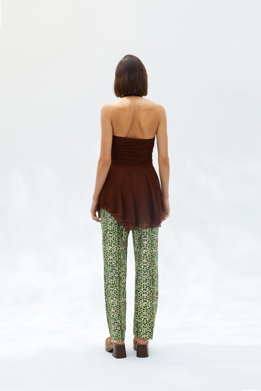 PLEA - Low-rise wide-leg printed pants