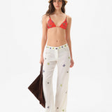 GIA - Printed triangle bikini top