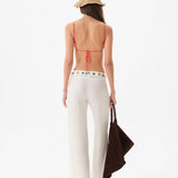 BRITY - Low-rise straight-leg embellished pants