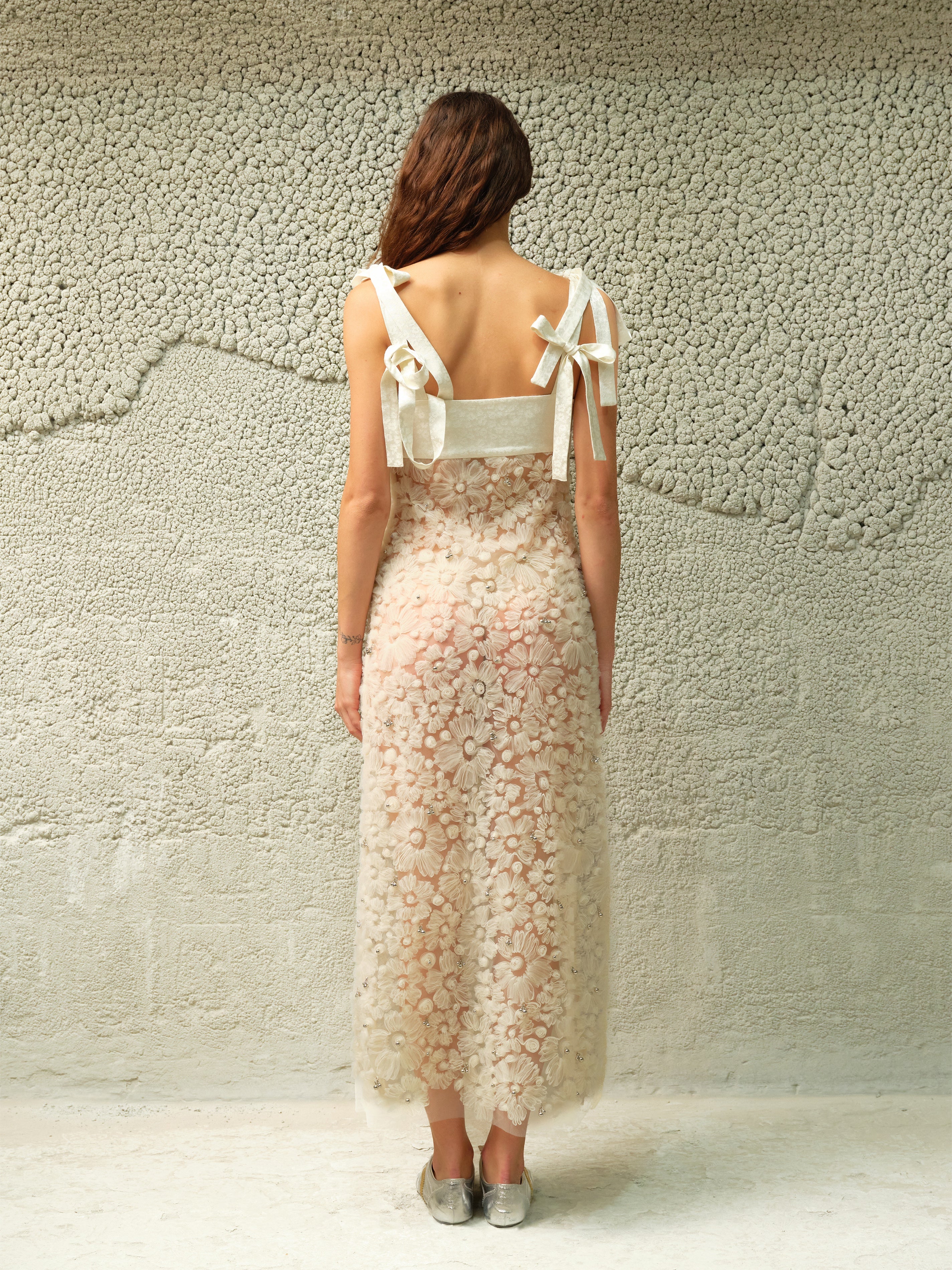 TALLULA - Bow detailed embellished maxi dress