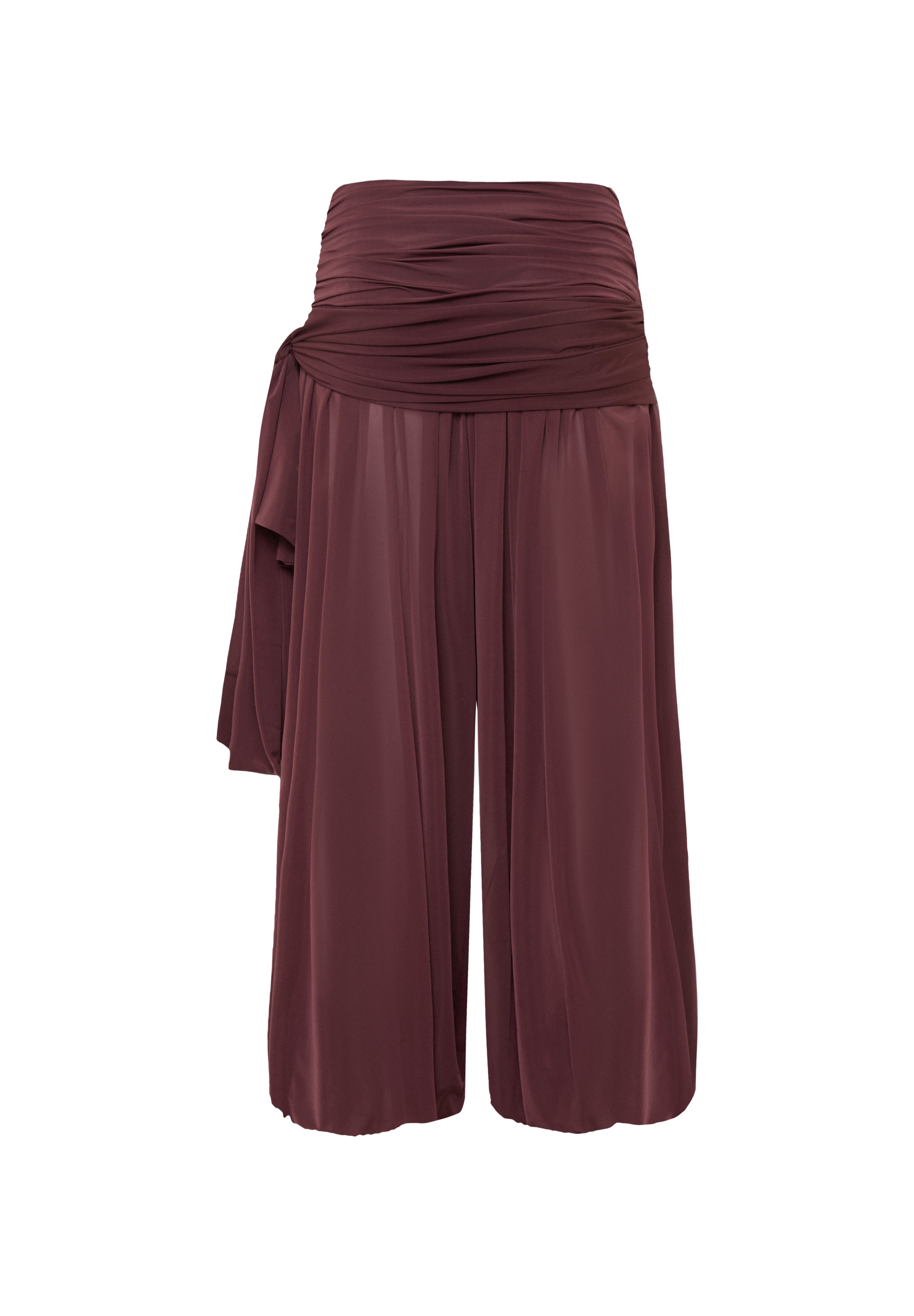 TATE - Draped jersey pants with detail