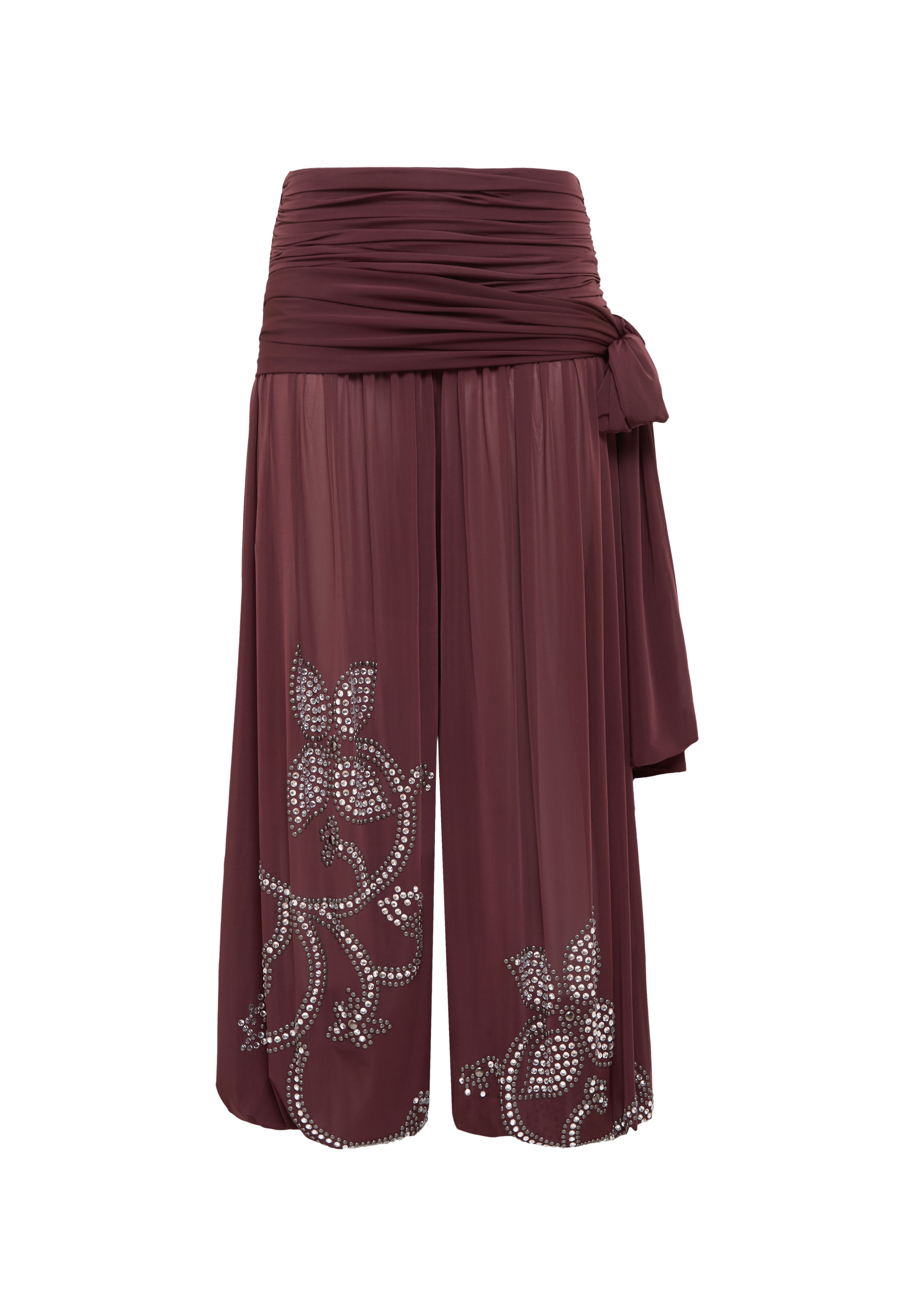 TATE - Draped jersey pants with detail