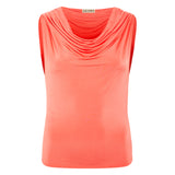 TAYLA - Draped jersey top