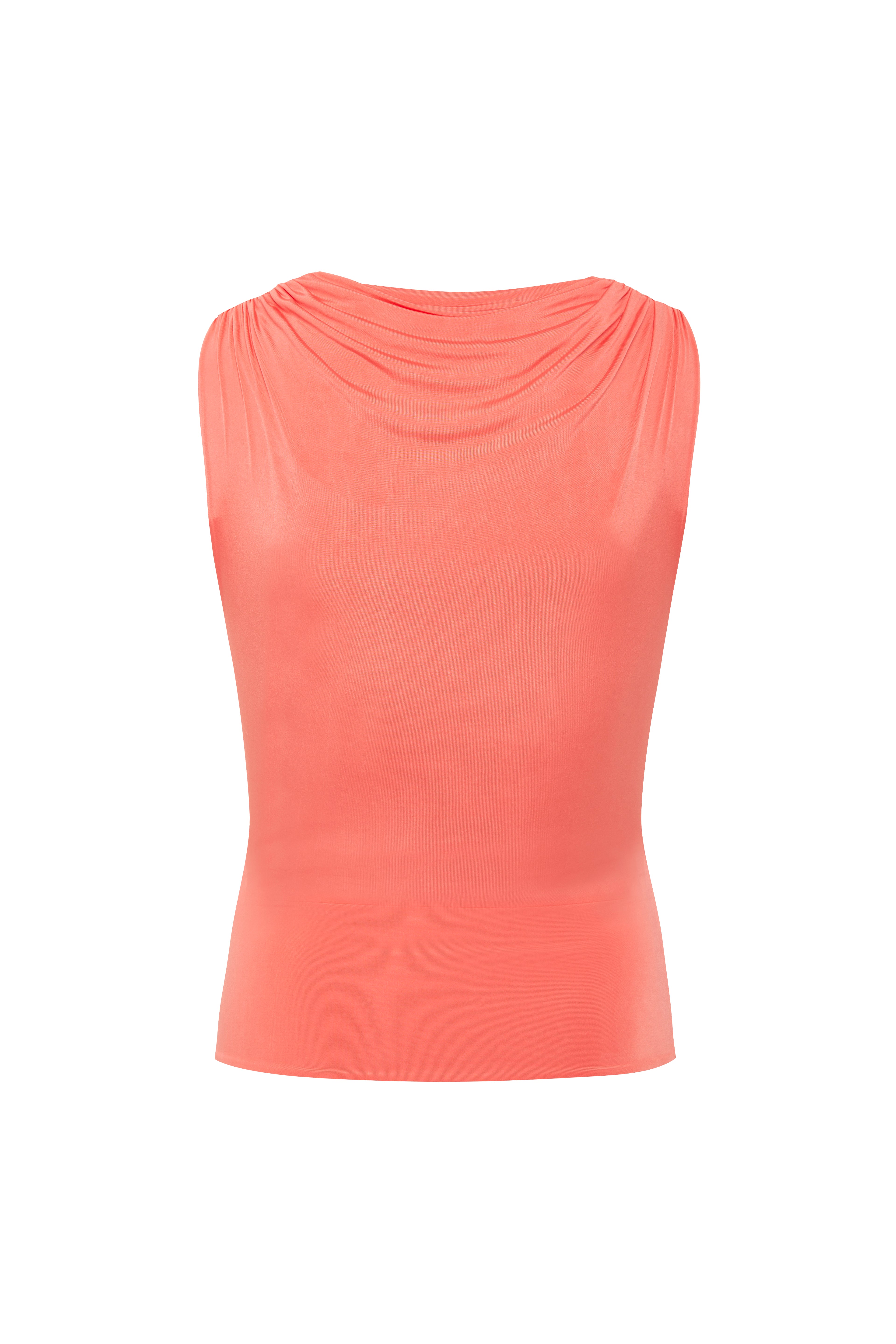 TAYLA - Draped jersey top