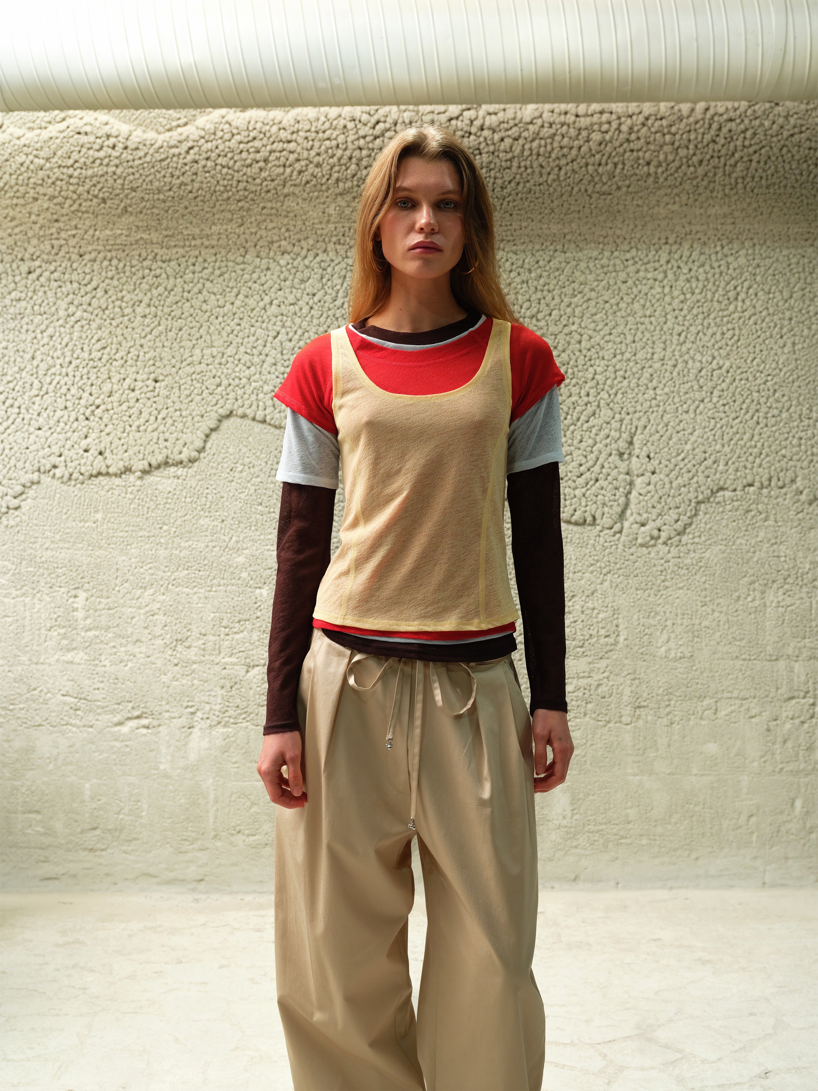 TAYLOR - Relaxed pleated cotton trousers