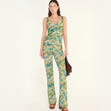 FLO - Floral printed flare-leg pants