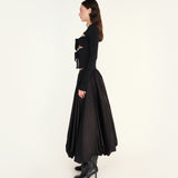 LENNA - Tie-front long sleeved jersey top