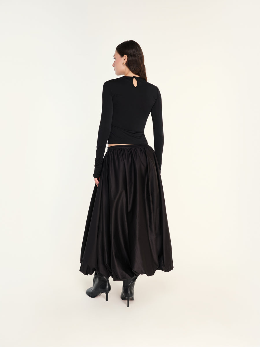 BALU - Cotton puffball maxi skirt