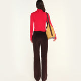 LETA - Low-rise straight-leg corduroy pants