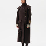 WILMA - Long oversized wool coat