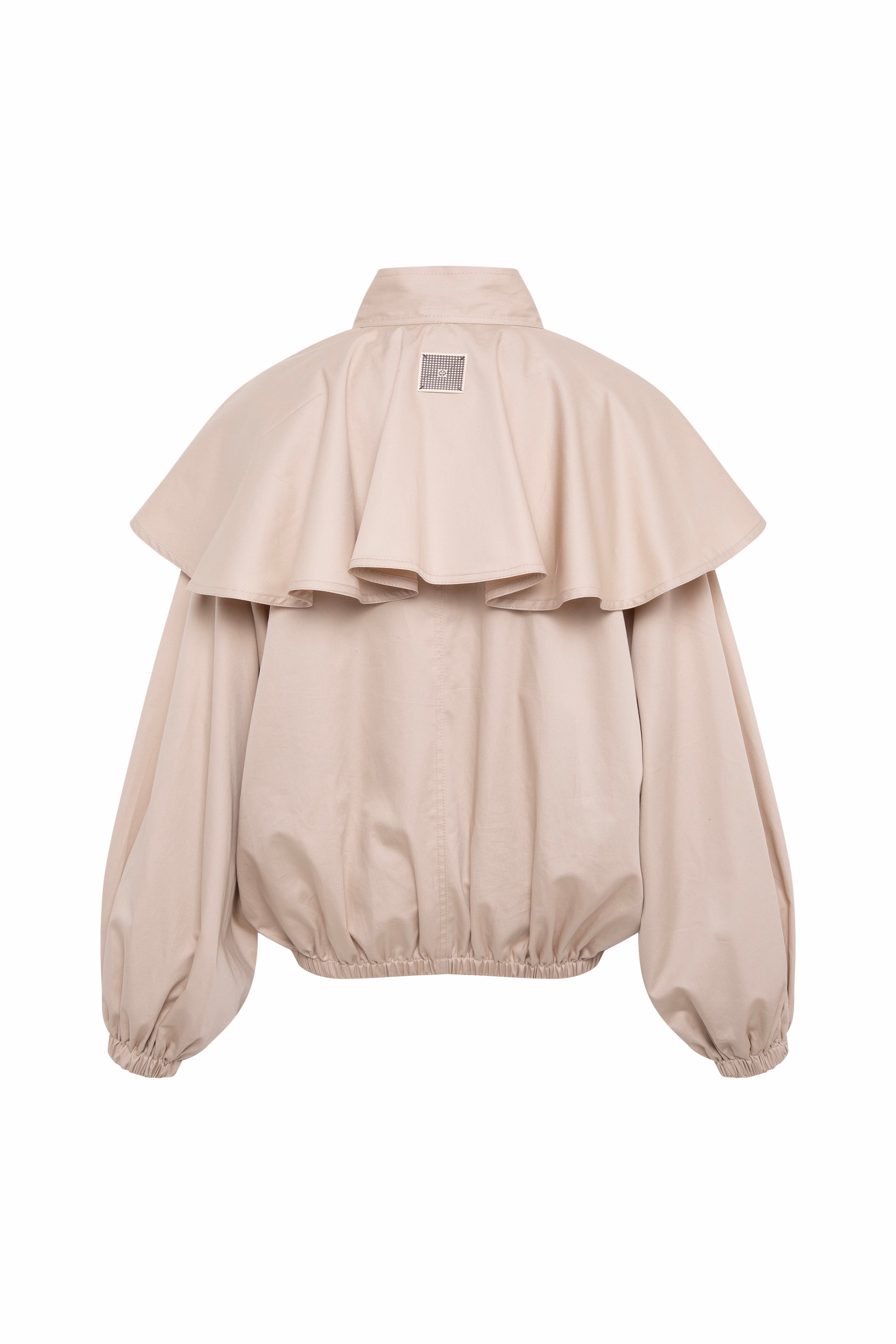 DUNE - Cape-detailed jacket with tie-neck