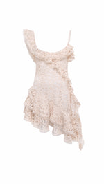 MIMIKA - Crochet ruffle mini dress