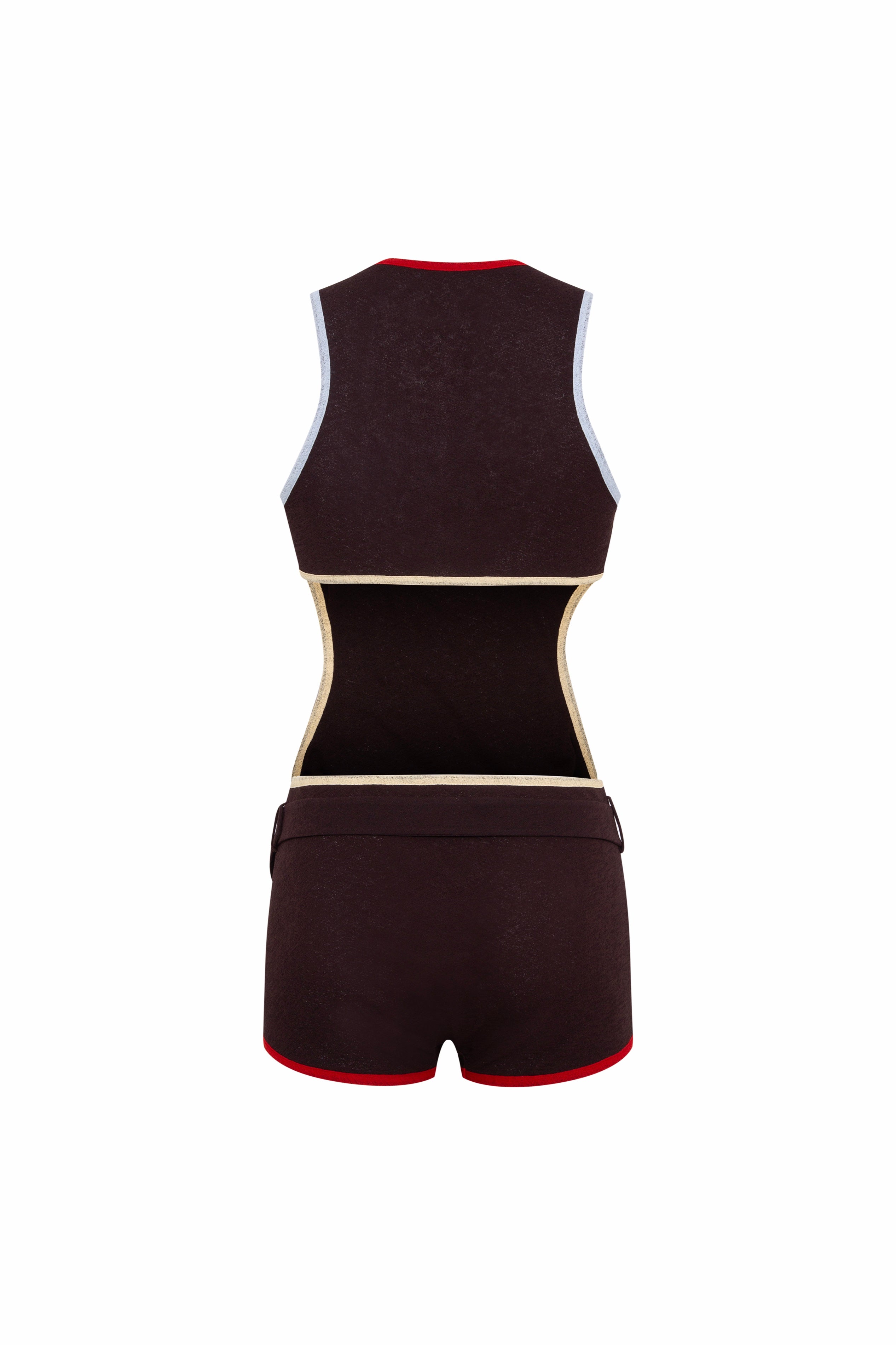 LEXI - Cut-out jumpsuit with contrast trim