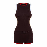 LEXI - Cut-out jumpsuit with contrast trim