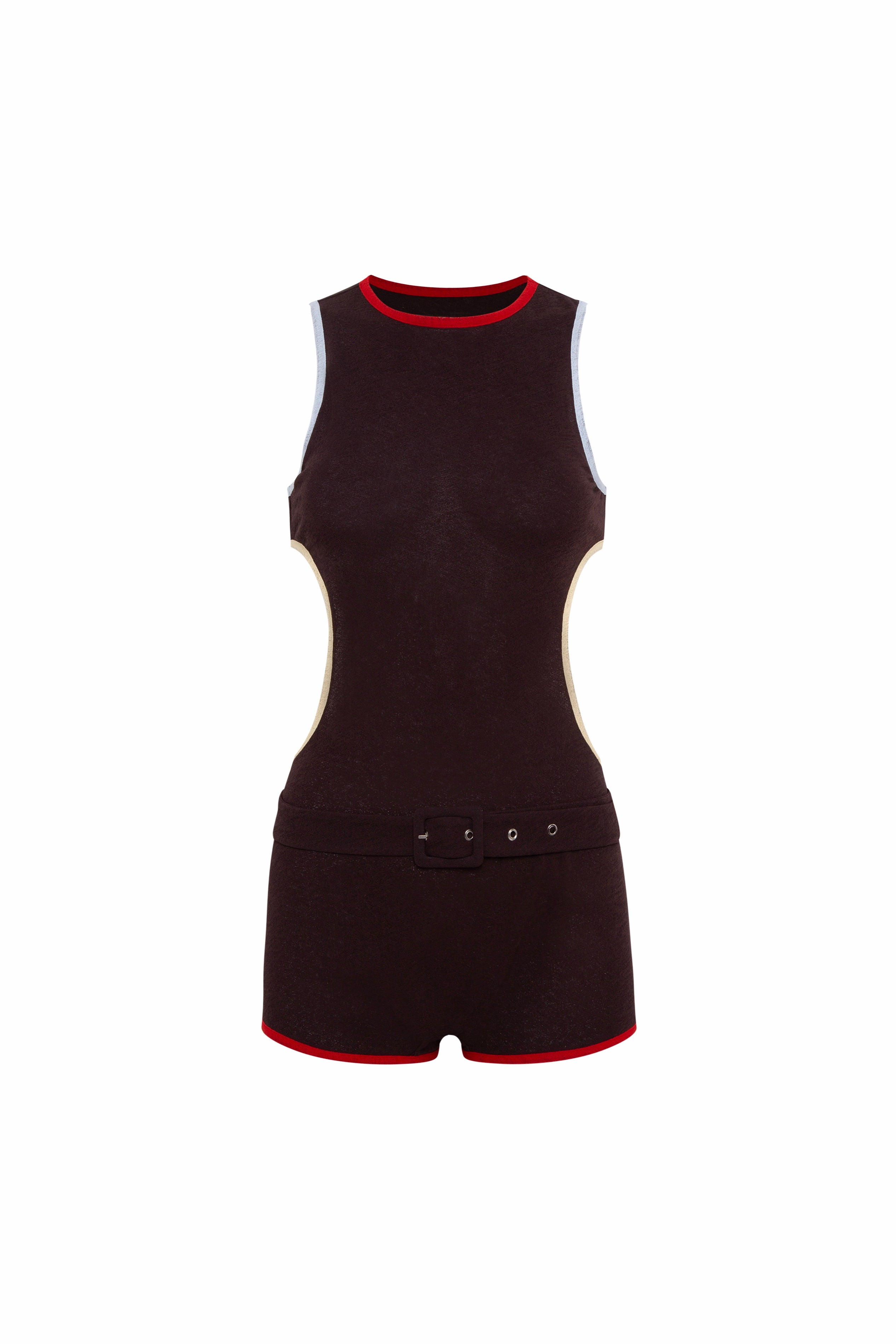 LEXI - Cut-out jumpsuit with contrast trim