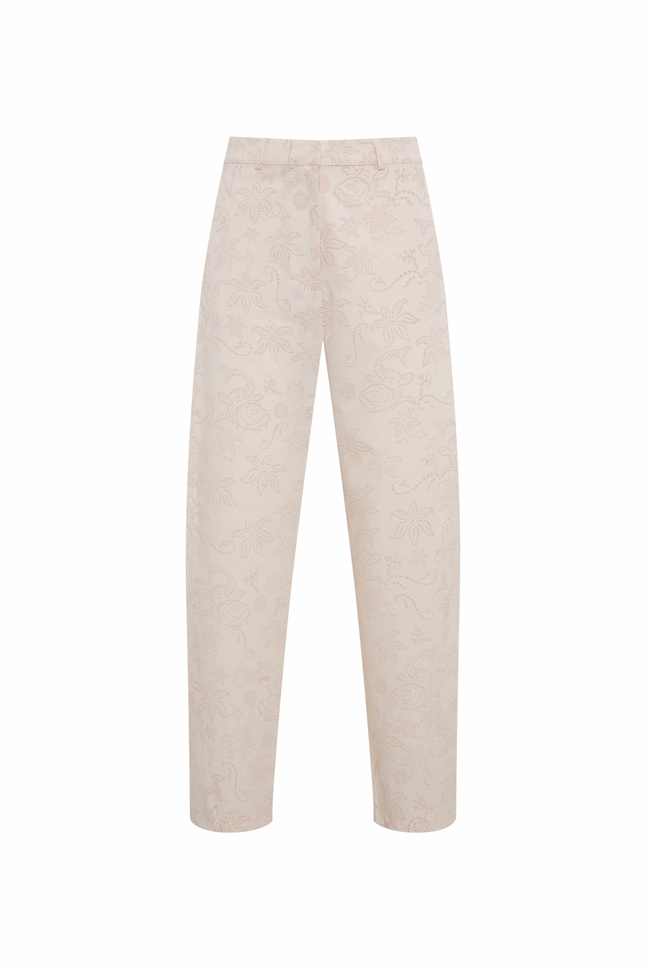 NIXIE - Embroidered straight-fit trousers