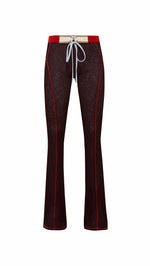 FLO - Color-block mesh flare pants