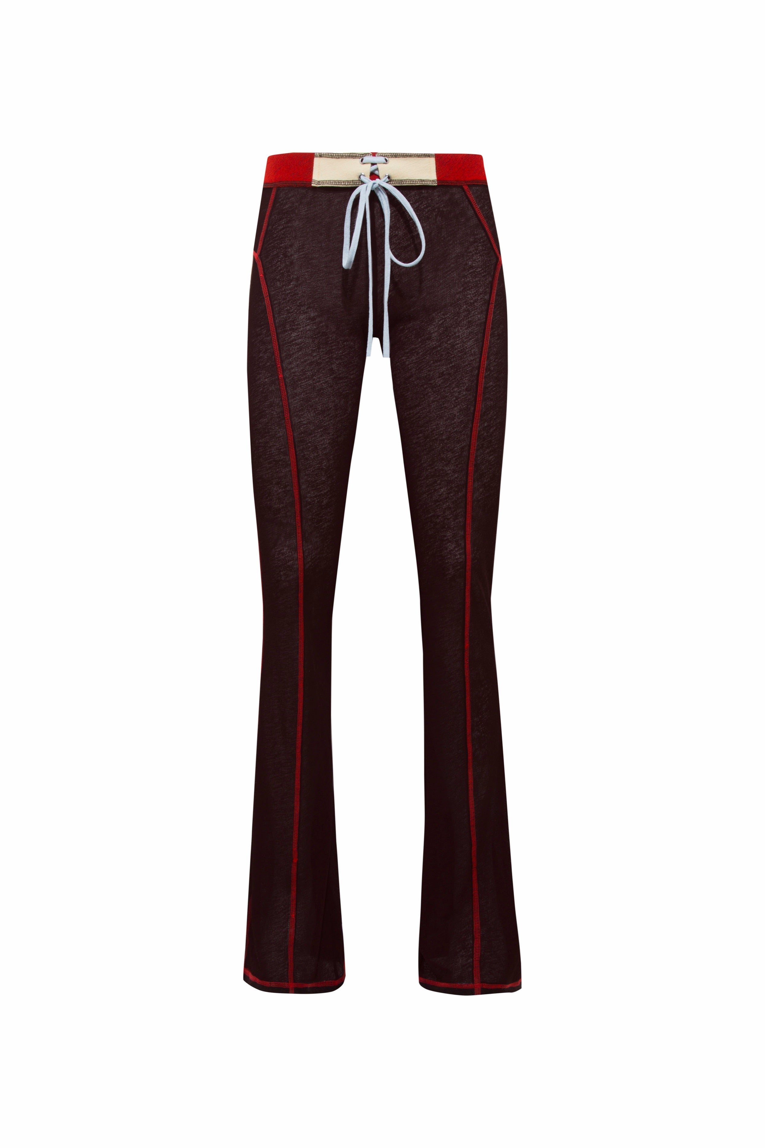 FLO - Color-block mesh flare pants