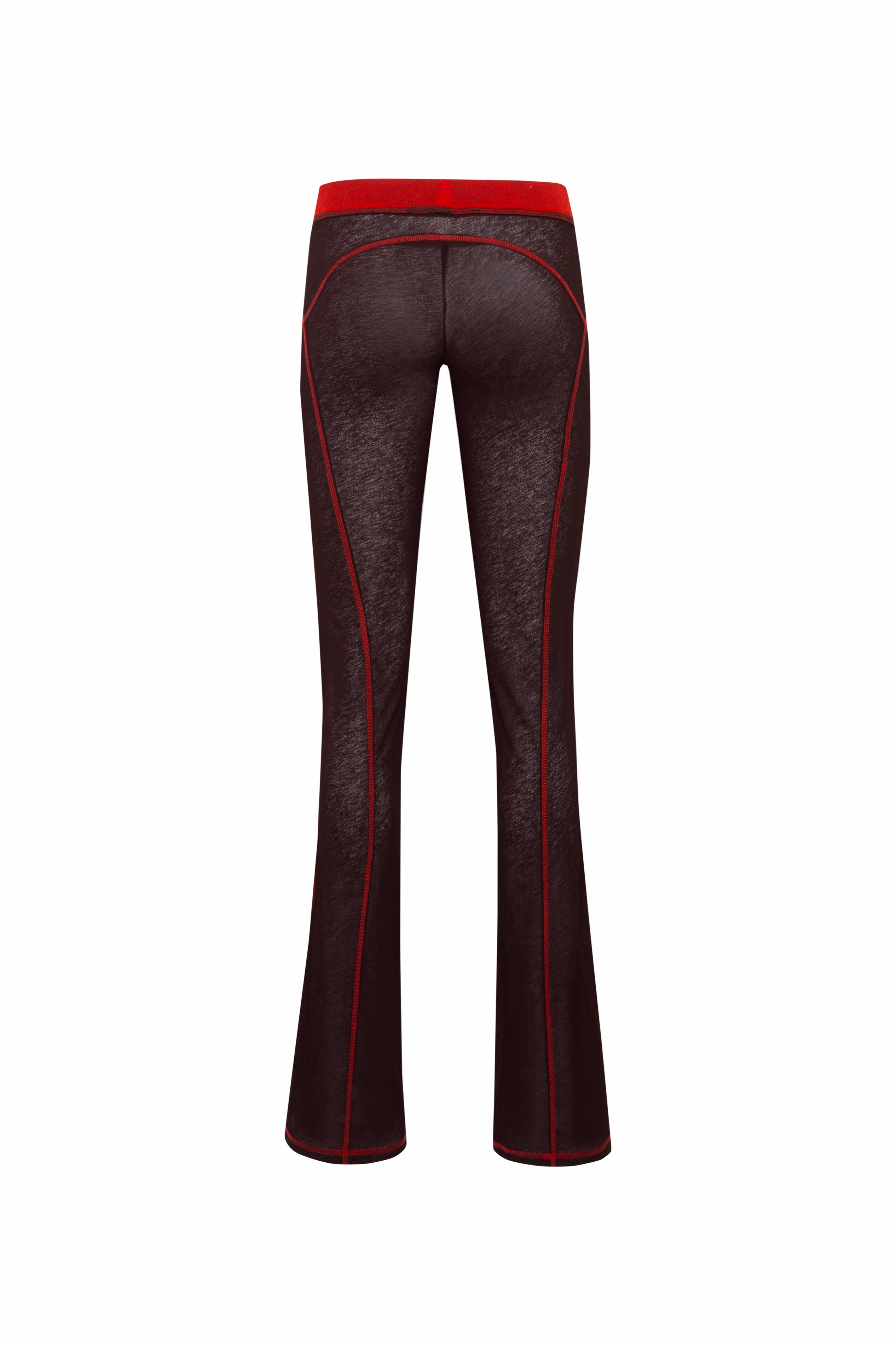 FLO - Color-block mesh flare pants