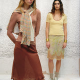 COLETTE - Sheer chiffon midi skirt with detachable mini short