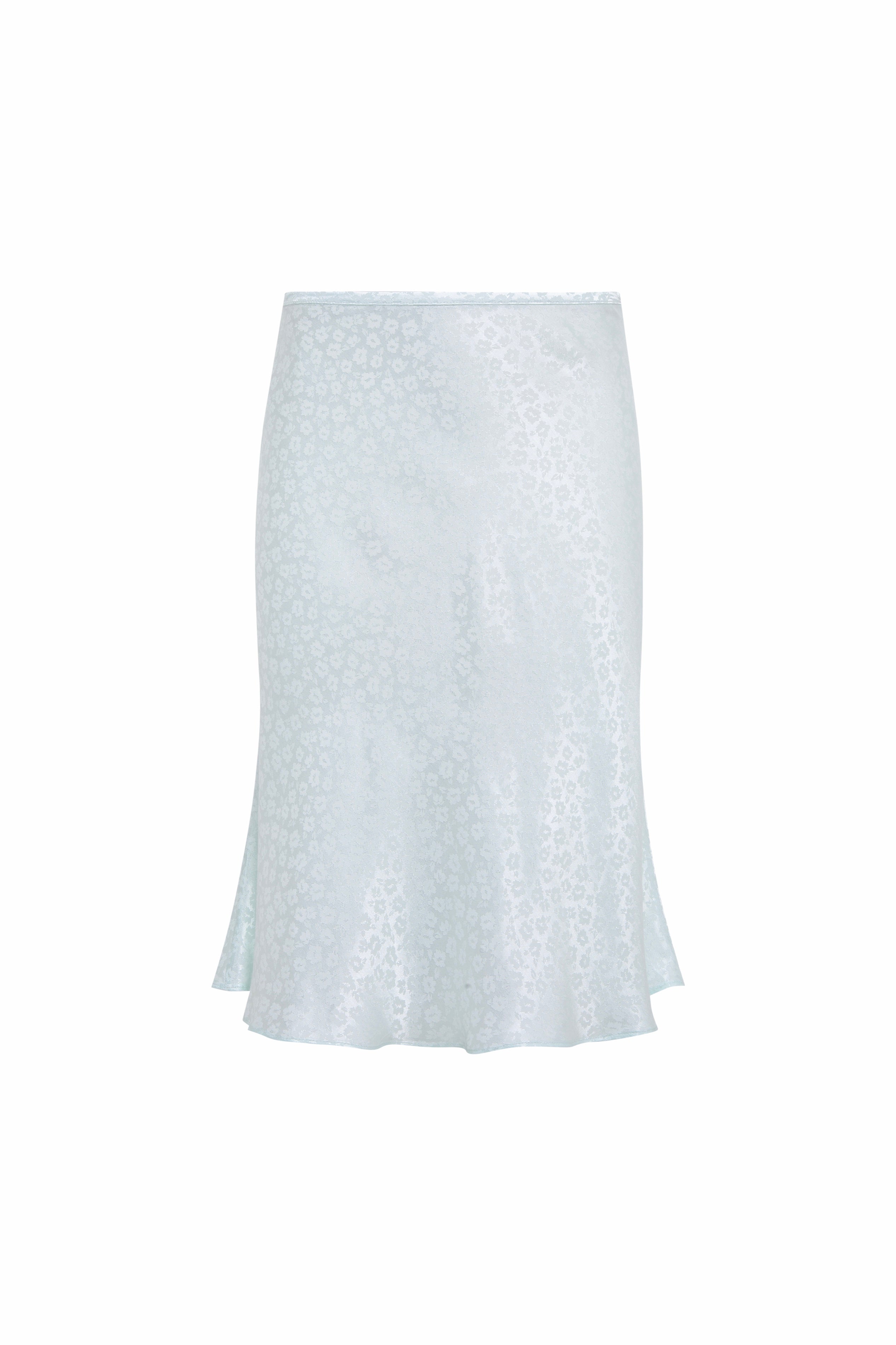 COLETTE - Jacquard satin midi skirt