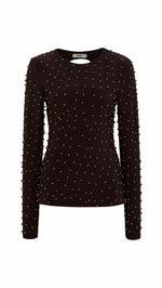 ODEL - Studded open-back longsleeved top