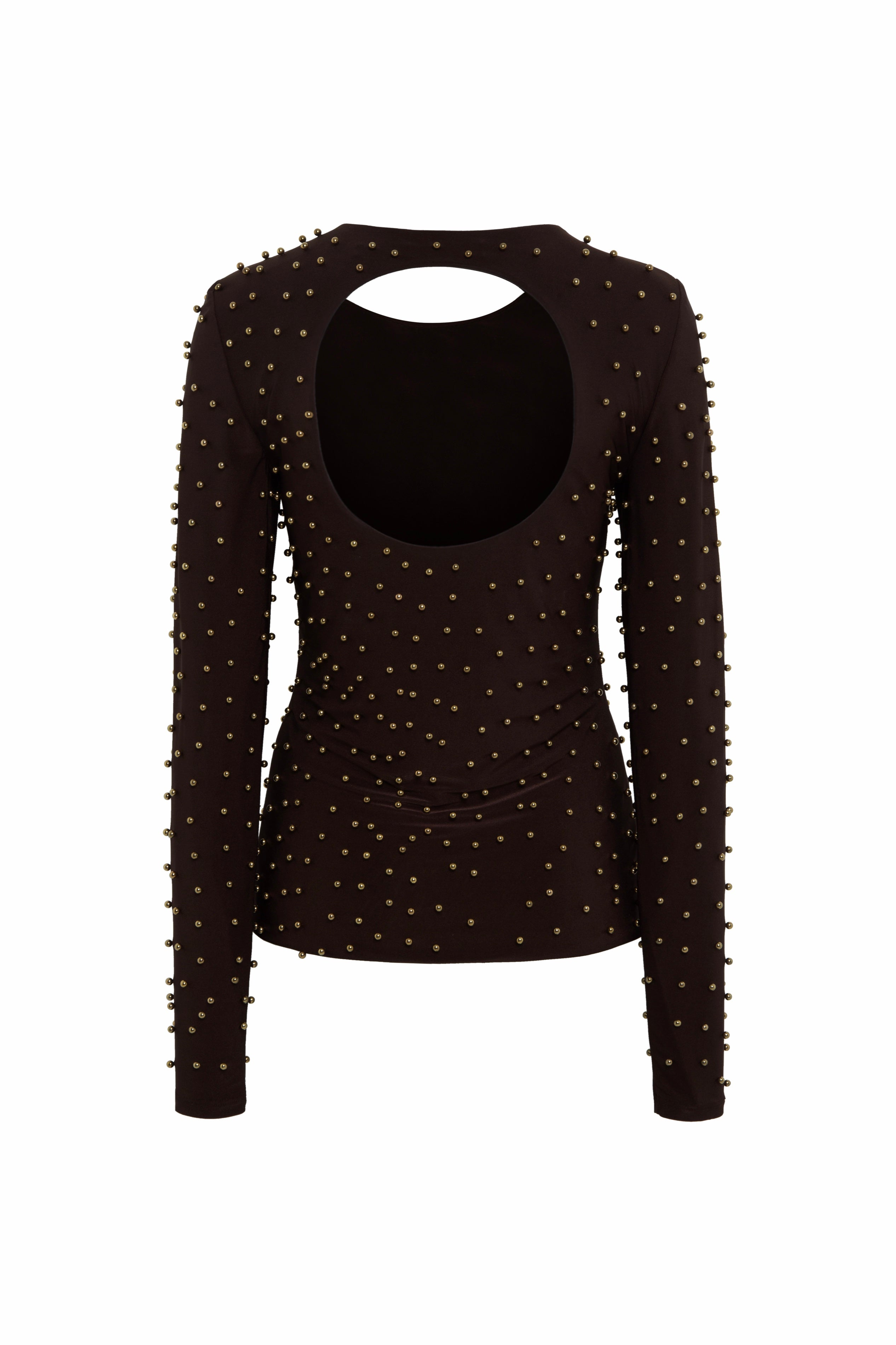 ODEL - Studded open-back longsleeved top