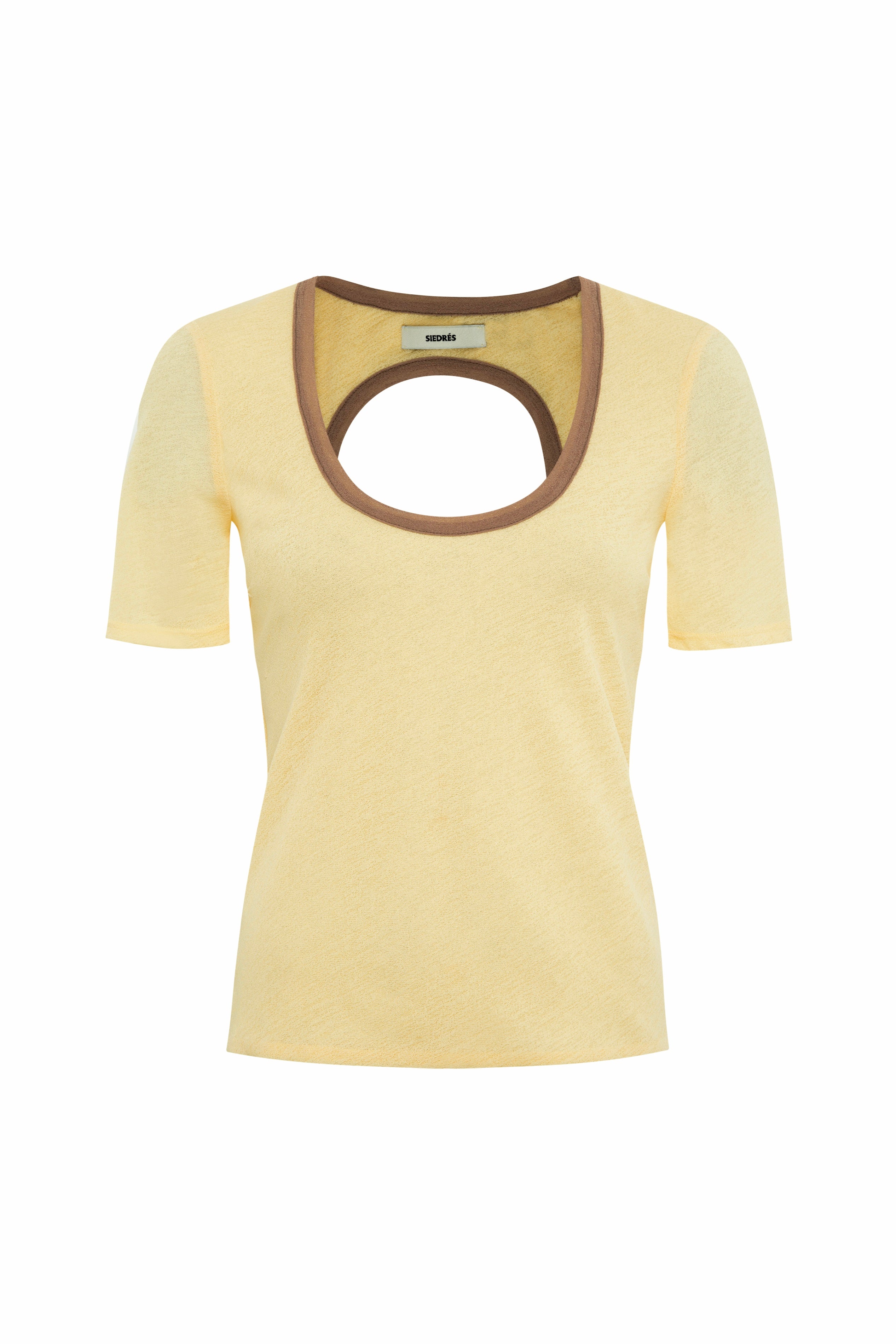 THEA - Short-sleeve top with open-back design