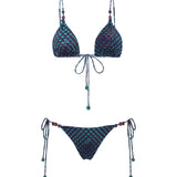 VICKY - Tie-detailed low-rise bikini briefs