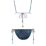 VICKY - Tie-detailed low-rise bikini briefs