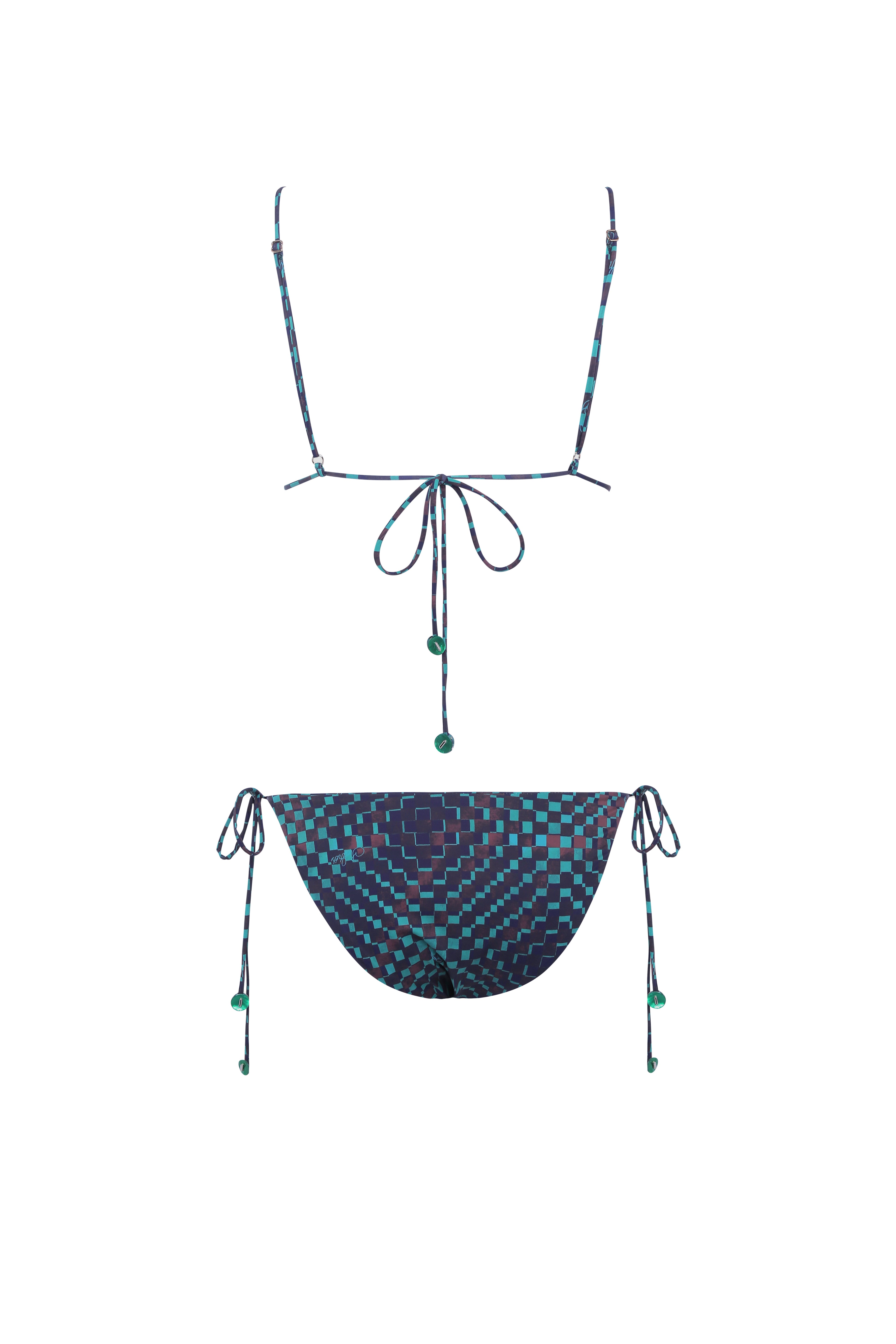 VICKY - Tie-detailed low-rise bikini briefs