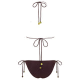 JUNIPER - Embellished triangle bikini top