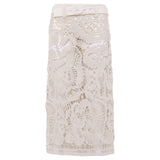 WELLS - Belt detailed crochet midi skirt with detachable mini shorts