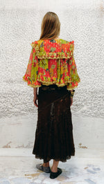 YUKA - Crochet lace midi skirt