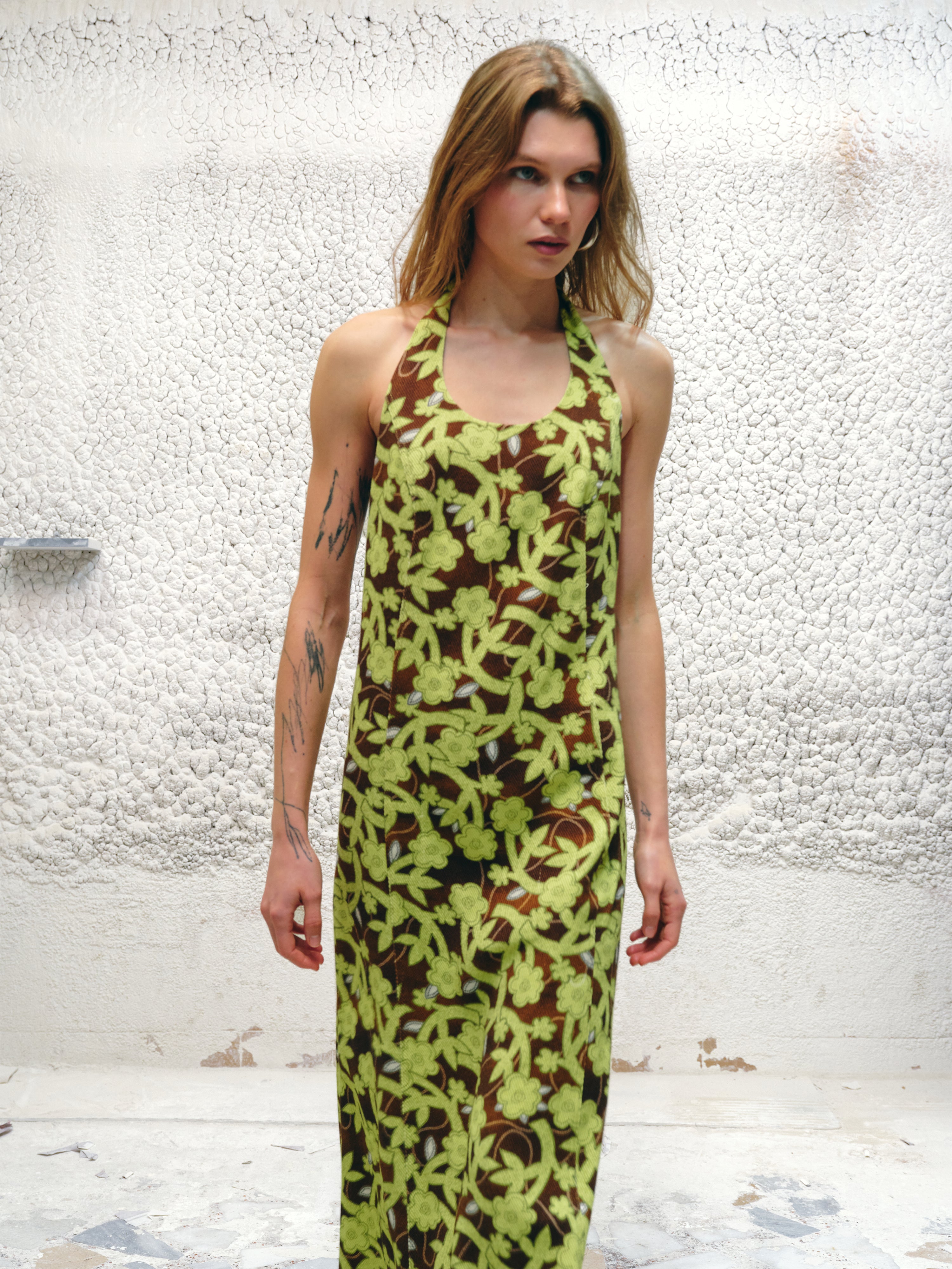 ZENYA - Open-back halter maxi dress