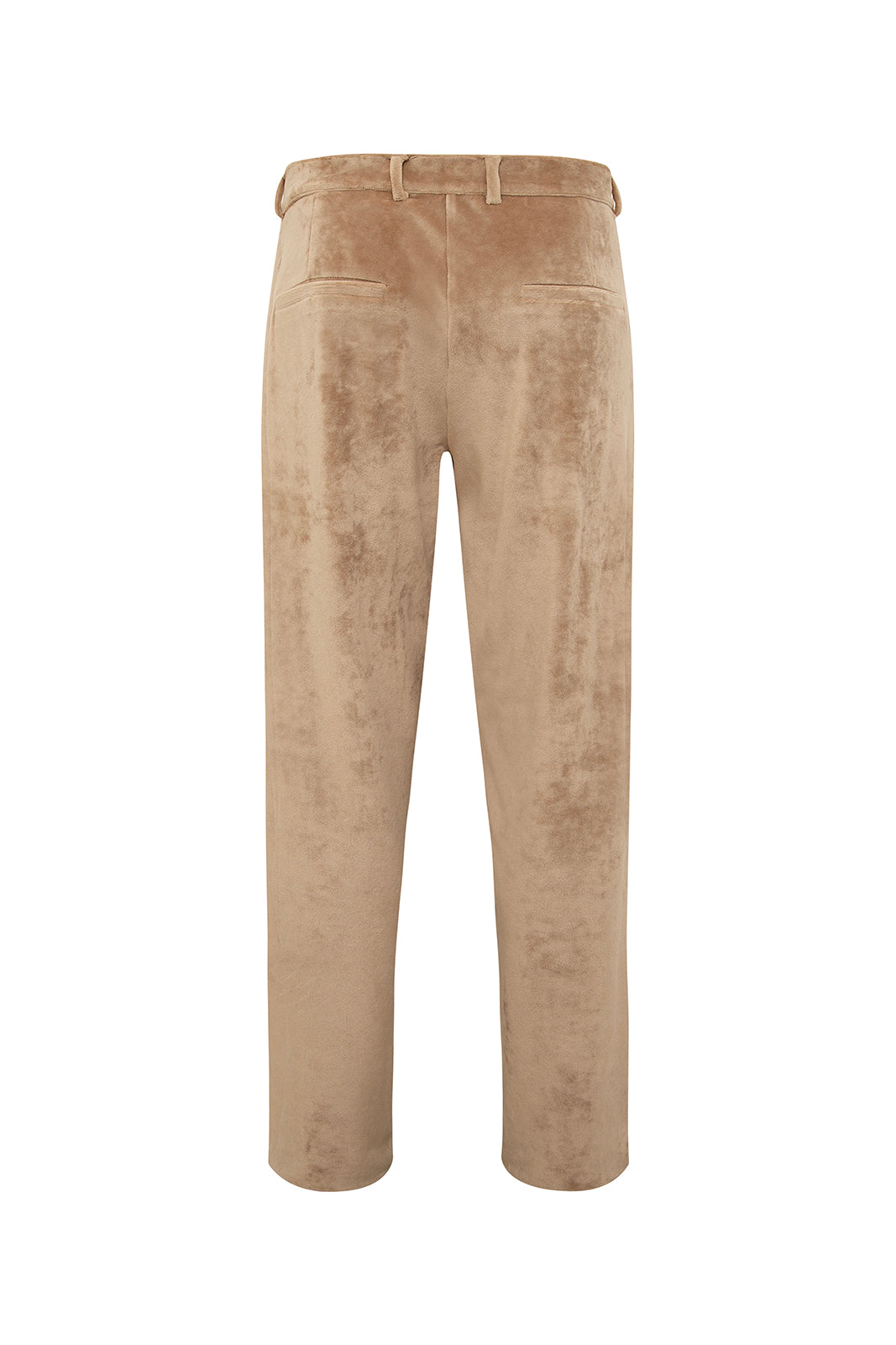 ZEPH - Loose-fit full-length velour pants