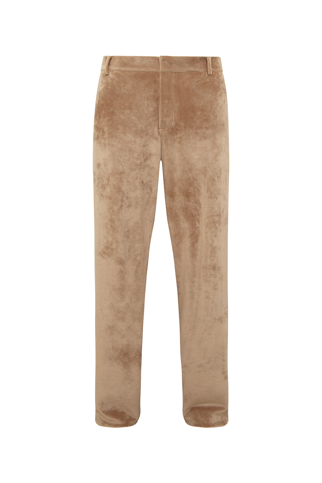 ZEPH - Loose-fit full-length velour pants
