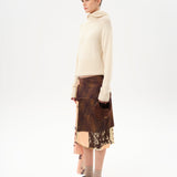 ZOE - Patchwork skirt with side tie