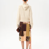 ZOE - Patchwork skirt with side tie
