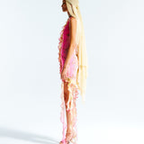 ALEXA - Pinkfly halterneck dress with ruffles
