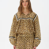NUYA - Polka-dot puff sleeve top