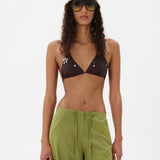 JUNIPER - Embellished triangle bikini top