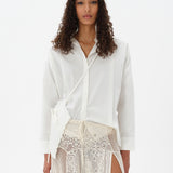 ARBENA - Button-down shirt with detachable mini-pouch