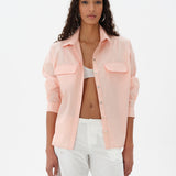 MONINA - Oversize button-down shirt with front pockets